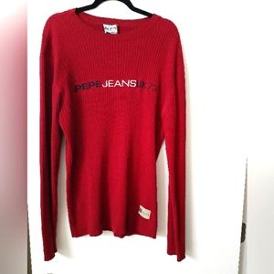 Long sleeve red sweater